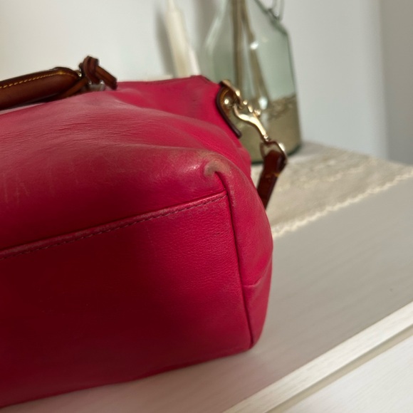 Dooney & Bourke Pink Leather Satchel - Picture 5 of 12